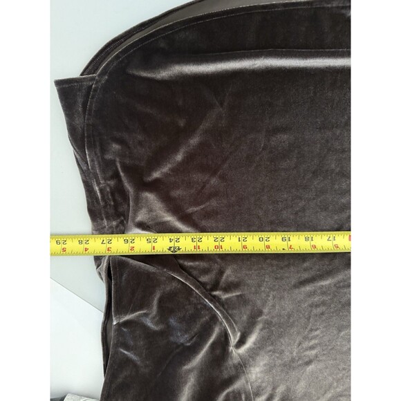 Madewell Velvet Top 2XL Womens Gray Butterfly Classy  Round Neck XXL Plus - Picture 9 of 9